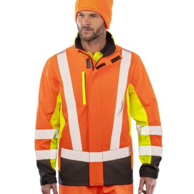 Recycled 3-layer printable 3-tone safety softshell Thumbnail