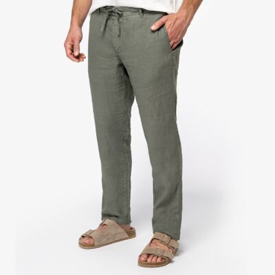 Spasso Faded Linen Trousers Thumbnail