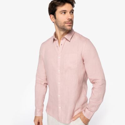 Spasso Long Sleeve Linen Shirt Thumbnail