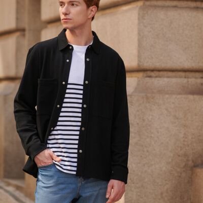 Premium piqué overshirt Thumbnail