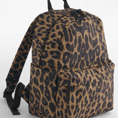 BagBase Leopard Print Mini Backpack Thumbnail