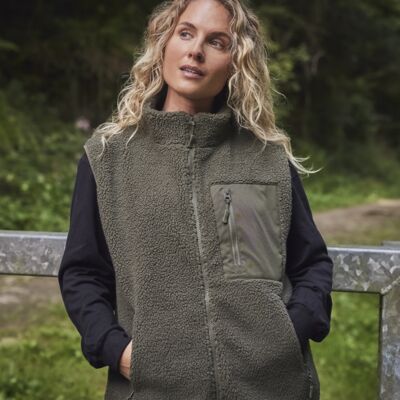 Ravine Unisex Borg Fleece Gilet Thumbnail