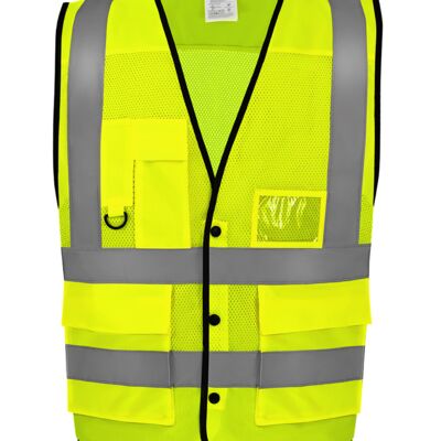 Yoko Superior Eco Mesh Button Waistcoat Thumbnail