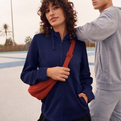 Ladies Basic Active Full Zip Hoody Thumbnail