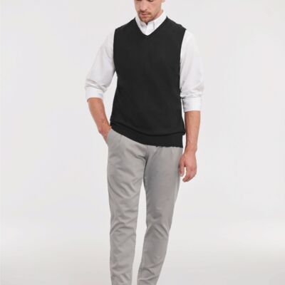 V-Neck Sleeveless Knitted Pullover Thumbnail