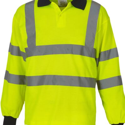 Hi-Vis Long Sleeve Polo Shirt Thumbnail