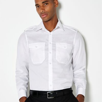 Tailored Fit Long Sleeved Pilot Shirt Thumbnail
