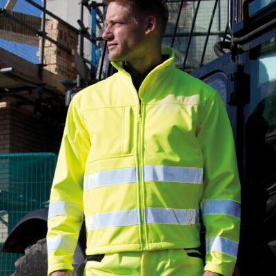 Result Safe-Guard Hi-Vis Soft Shell Jacket Thumbnail