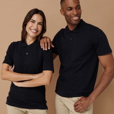 Henbury Unisex Stretch Cotton Piqué Polo Shirt Thumbnail