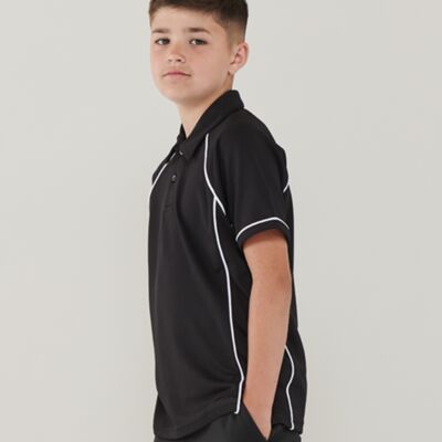 Finden + Hales Kids Performance Piped Polo Shirt Thumbnail