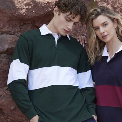 Front Row Panelled Rugby Shirt Thumbnail
