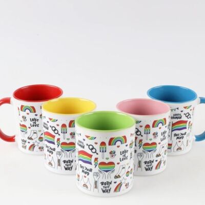 Colour Inner & Handle 11oz Mug Thumbnail