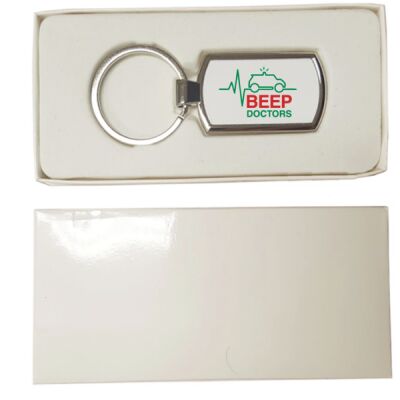 Beep Doctors Metal Rectangular Keyring Thumbnail