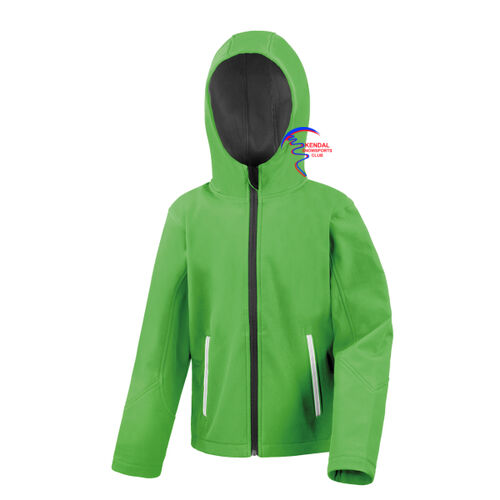 Kid's Race Team Hooded Softshell Thumbnail