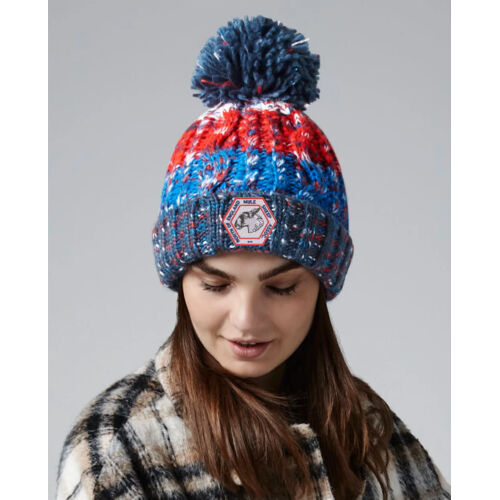 Corkscrew pom pom beanie Thumbnail